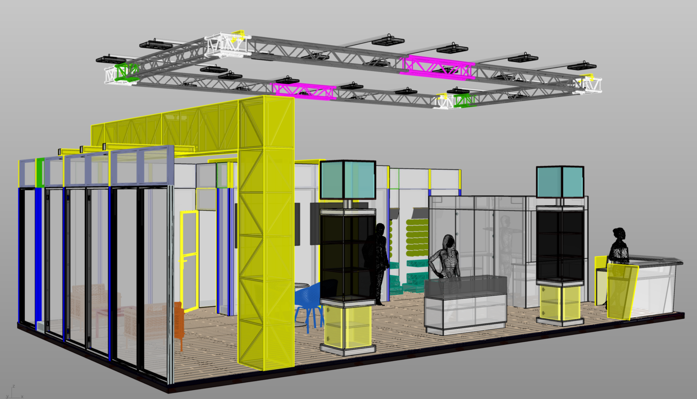 Stand 72 m² — eveniment corporate, București — imagine proiect