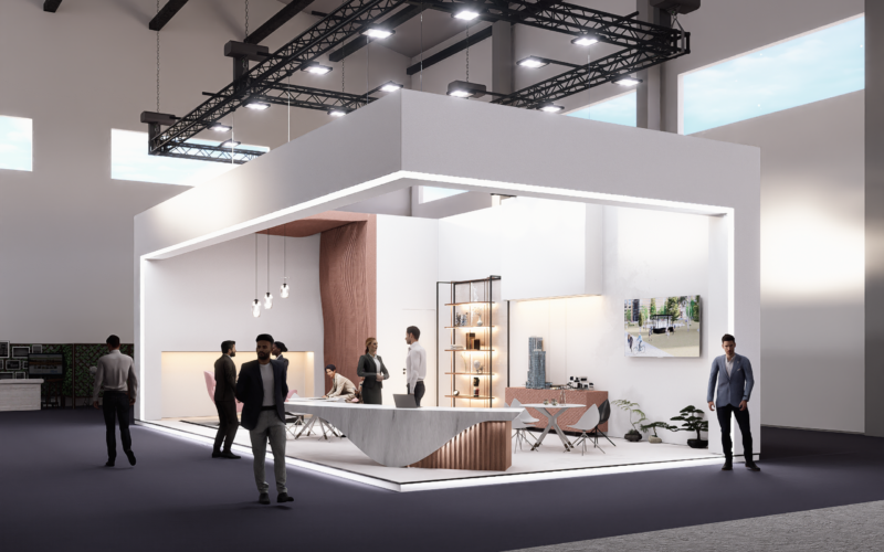 Stand expozițional modular — un concept care se adaptează la orice brand — Standuri expoziționale, proiect Sphericon