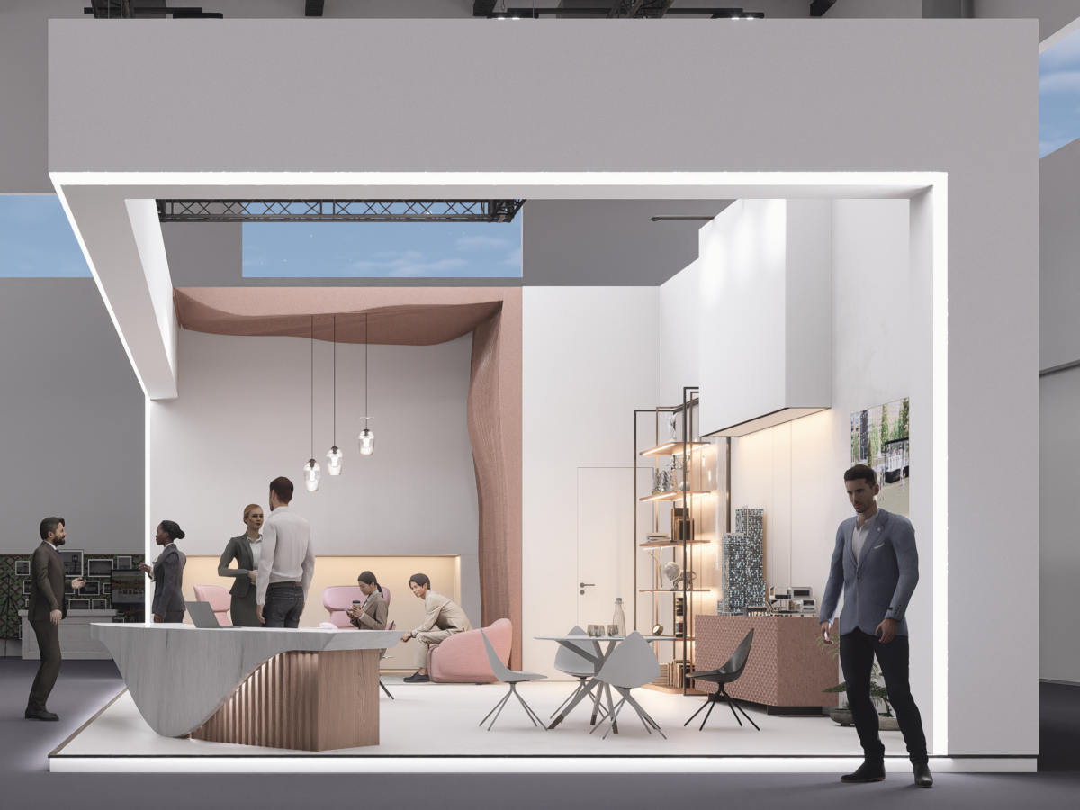 Stand expozițional modular — un concept care se adaptează la orice brand — imagine proiect