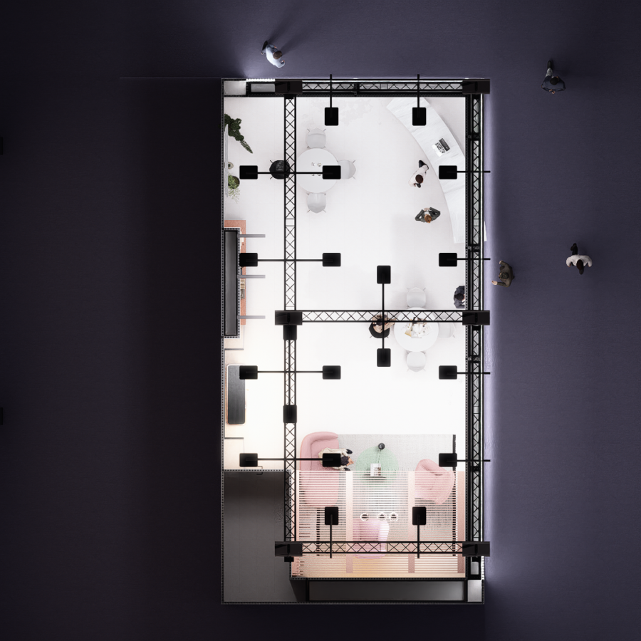Stand expozițional modular — un concept care se adaptează la orice brand — imagine proiect