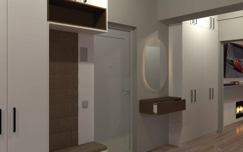 Antreu — Mobilier hol cu bancă tapițată — Mobilier corp și moale, proiect Sphericon