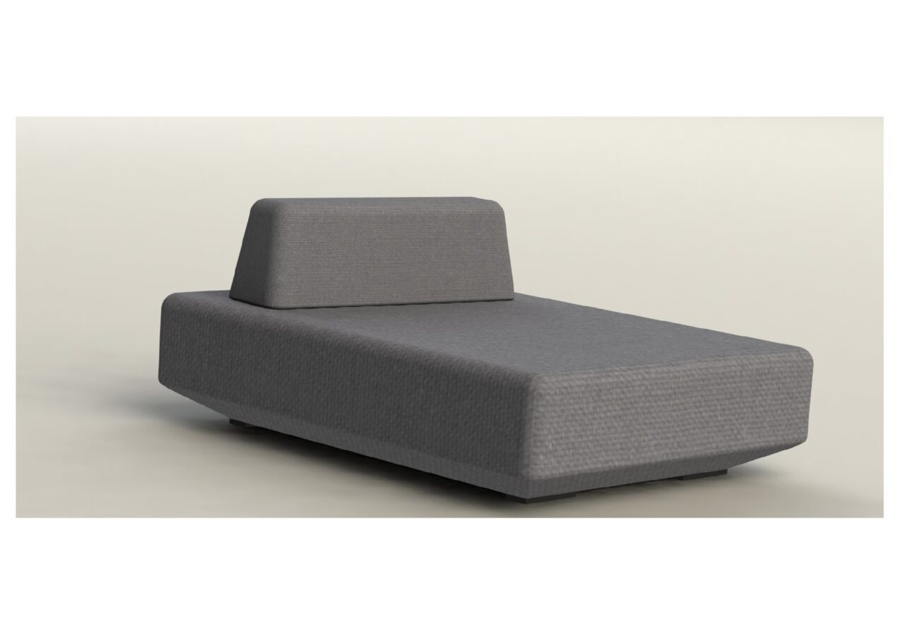 Tommy — Șezlong modular tapițat — Mobilier corp și moale, proiect Sphericon