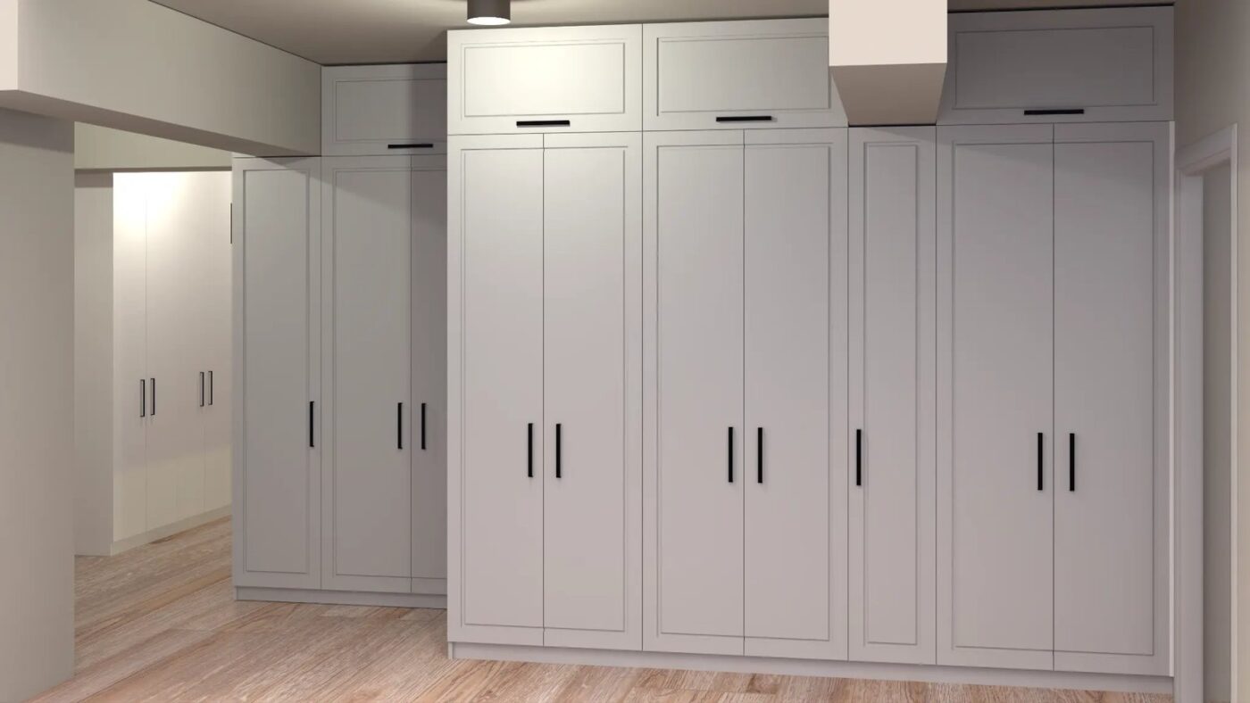 Dressing — Dulapuri de depozitare — Mobilier corp și moale, proiect Sphericon
